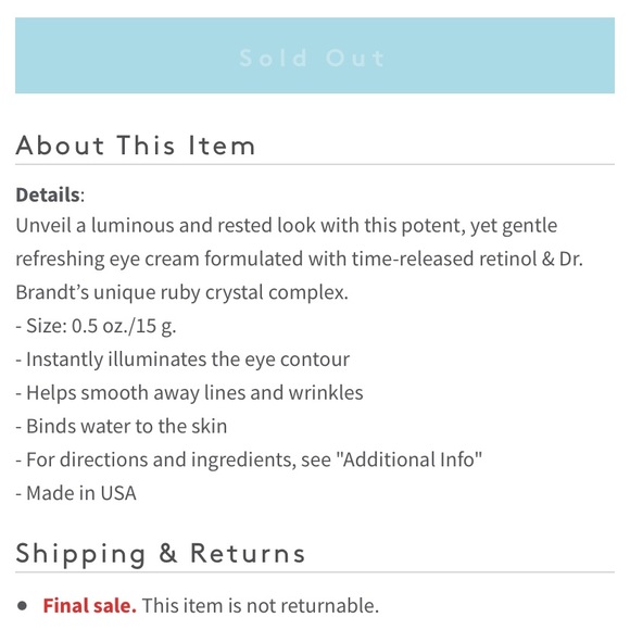 BNIB Dr Brandt Glow Invigorating Retinol Eye Cream - Picture 6 of 9